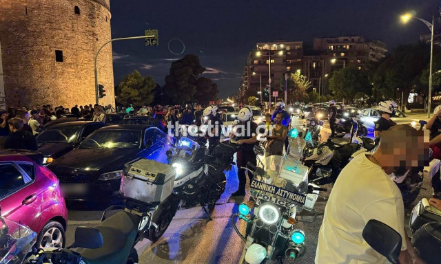 Θεσσαλονίκη: Ντου της Αστυνομίας σε συνάντηση αυτοκινήτων και μηχανών – «Βροχή» οι κλήσεις