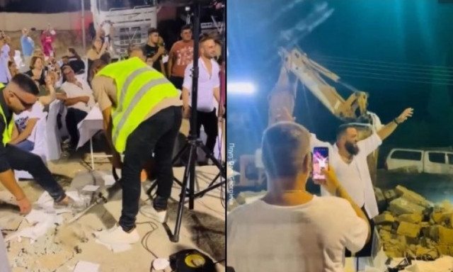 Το «Ηλία Ρίχτο» στα καλύτερά του: Εμφανίστηκαν τρυπάνια σε γάμο (vid)