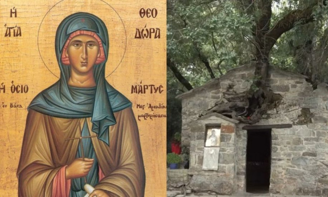 Αγία Θεοδώρα: Το εκκλησάκι της Αρκαδίας με τα 17 δέντρα στην σκεπή που μπήκε στο Γκίνες