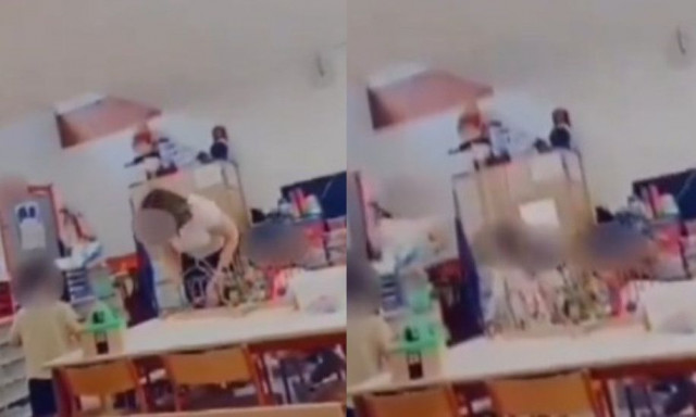 Νηπιαγωγός χτύπησε βάναυσα τρίχρονο κοριτσάκι - Σοκάρει το βίντεο ντοκουμέντο