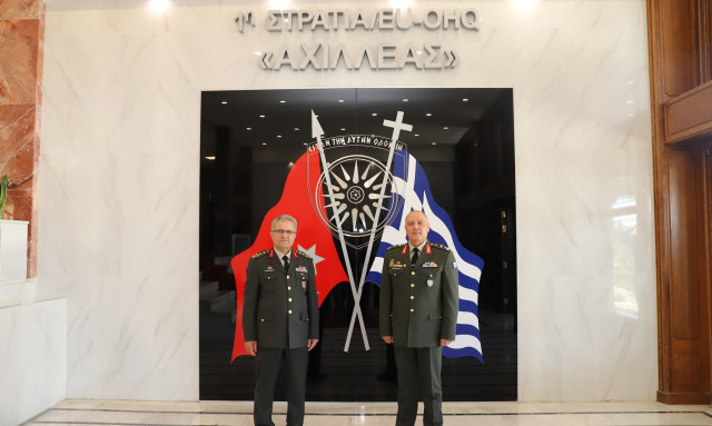 Μέτρα Οικοδόμησης Εμπιστοσύνης: Τούρκος στρατηγός επισκέφτηκε την 1η Στρατιά στη Λάρισα