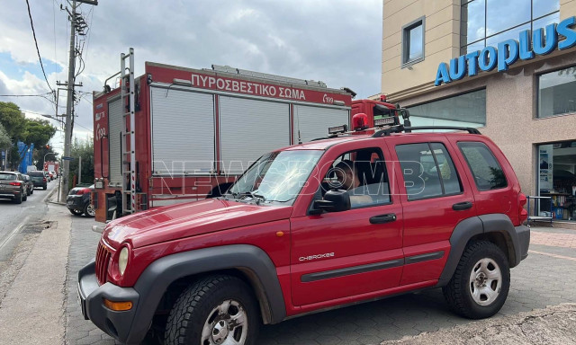 Φωτιά στη Λυκόβρυση - Αποκλειστικές εικόνες Newsbomb.gr