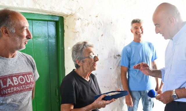 Στην Λέβιθα ο Νίκος Δένδιας: Η αναφορά του στην οικογένεια Καμπόσου και ο ρόλος της