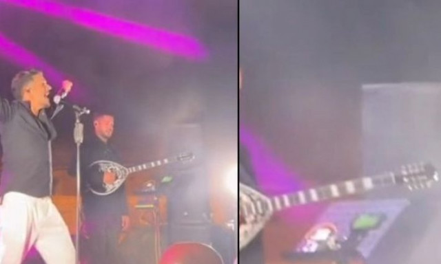 Μουσικός της ορχήστρας του Stan έπαιζε μπουζούκι σε live κι έβλεπε την ΑΕΚ στο κινητό (vid)