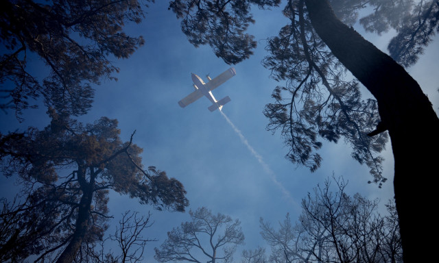 Μυτιλήνη: Φωτιά στο Πλωμάρι – Σηκώθηκε και ελικόπτερο