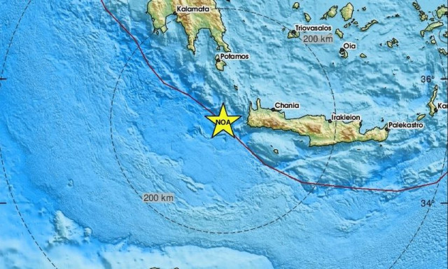 Σεισμός δυτικά της Κρήτης (pics)