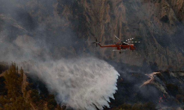 Φωτιά στην Αργολίδα - Στη μάχη και εναέρια μέσα
