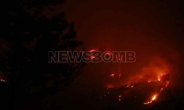 To newsbomb.gr στην φλεγόμενη Κορινθία – Εικόνες Αποκάλυψης από το πύρινο μέτωπο