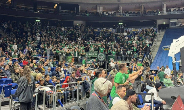 Περισσότεροι από 1.000 Έλληνες φίλαθλοι στο πλευρό του Παναθηναϊκού AKTOR