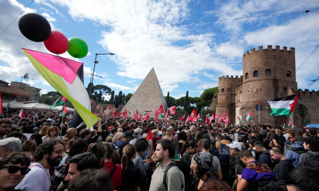 Γάζα: Πορείες από χιλιάδες διαδηλωτές ανά τον κόσμο έναν χρόνο μετά την 7η Οκτωβρίου