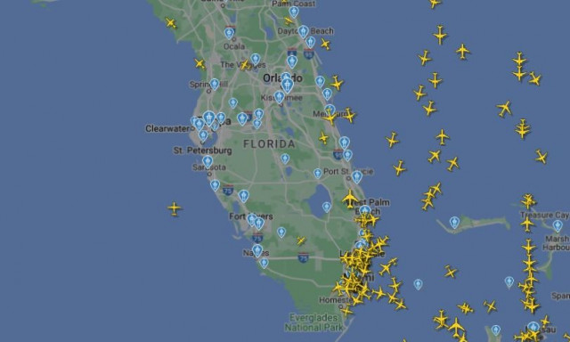 Τυφώνας Μίλτον: Άδειασε ο εναέριος χώρος πάνω από τη Φλόριντα - Πάνω από 1.700 πτήσεις ακυρώθηκαν