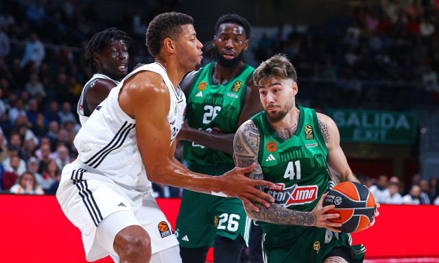 Ρεάλ Μαδρίτης - Παναθηναϊκός AKTOR 90-86: Το «πάλεψε» αλλά ηττήθηκε