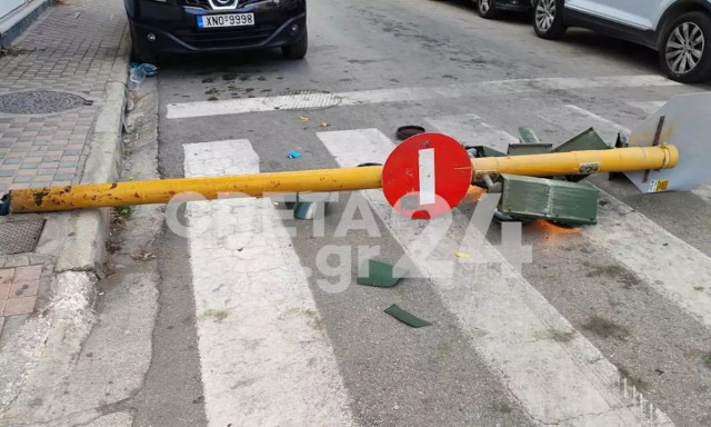 Κρήτη: Έπεσε φανάρι πάνω σε διάβαση έξω από σχολεία - «Κατά τύχη δεν είχαμε θύματα»