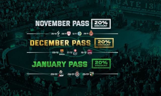 Παναθηναϊκός AKTOR: Κυκλοφορούν τα εισιτήρια για τα ματς Euroleague με μεγάλες εκπτώσεις