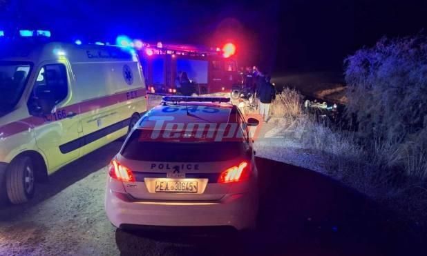 Σοβαρό τροχαίο στο Μεσολόγγι: Αυτοκίνητο έπεσε σε κανάλι - Μεγάλη επιχείρηση απεγκλωβισμού