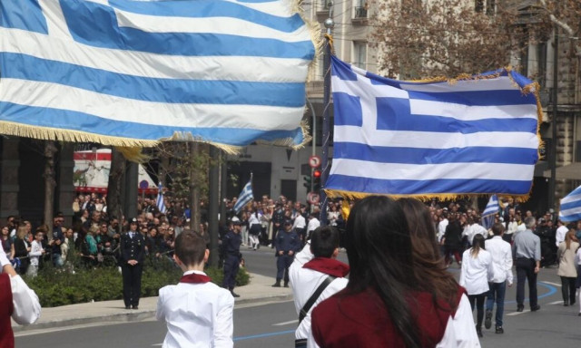 October 28 national day school parade held in Athens