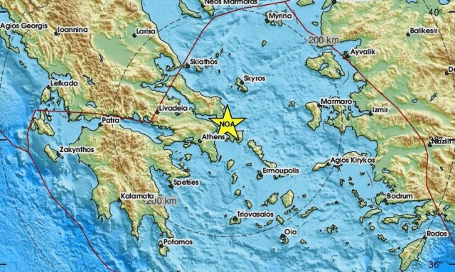 Σεισμός στη νότια Εύβοια - Κοντά στα Νέα Στύρα το επίκεντρο (pics)