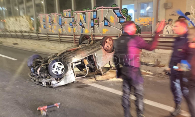 Τούμπαρε αυτοκίνητο στη Μεταμόρφωση - Μεγάλες καθυστερήσεις στον Κηφισό