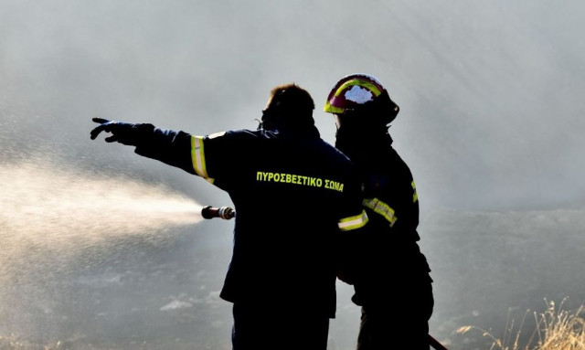 Φωτιά στην Τανάγρα - Στη μάχη τέσσερα εναέρια μέσα