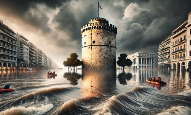 Θεσσαλονίκη: Η τεχνητή νοημοσύνη δείχνει τι θα συνέβαινε αν αντιμετώπιζε πλημμύρες όπως η Βαλένθια