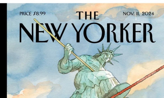 Αμερικανικές εκλογές 2024 - Στο εξώφυλλο του New Yorker η Αμερική σε τεντωμένο σκοινί