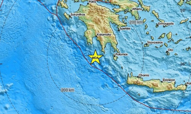 Σεισμός νότια της Καλαμάτας - Κοντά στον Γερολιμένα το επίκεντρο (pics)