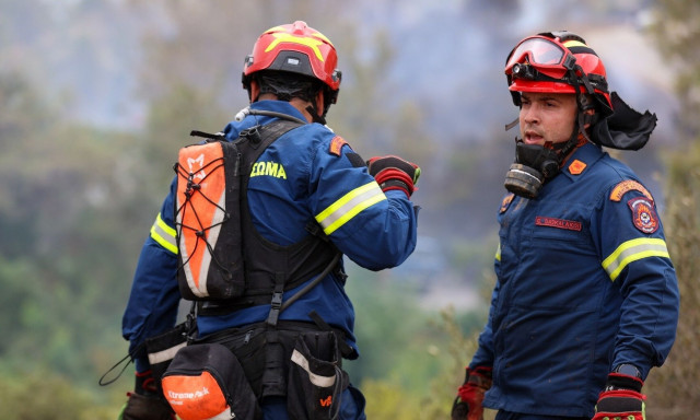 Φωτιά στην Αχαΐα: Μεγάλη κινητοποίηση της Πυροσβεστικής στο Πλατάνι