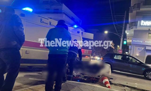 Βόλος: Σοβαρό τροχαίο με παράσυρση μηχανής - Στο νοσοκομείο ο αναβάτης