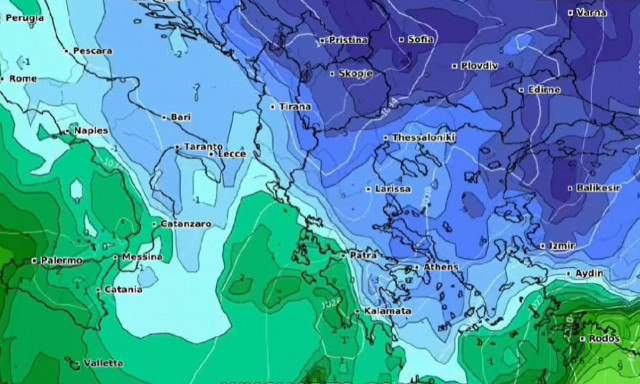 Καιρός: «Κλείδωσε» εντυπωσιακή ψυχρή εισβολή - Πού θα πέσει 10 βαθμούς η θερμοκρασία