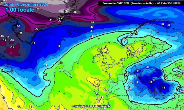 Καιρός: Μετά τις 12 Δεκέμβρη  η χώρα «βυθίζεται» στα χιόνια - Τι δείχνει το μοντέλο του GEM