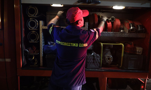 Φωτιά στο Ηράκλειο - Συναγερμός στην Πυροσβεστική