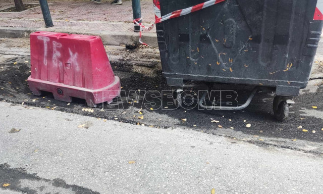 Κλειστή για 5 ώρες η Αβέρωφ ύστερα από καθίζηση - Φωτογραφίες ντοκουμέντο