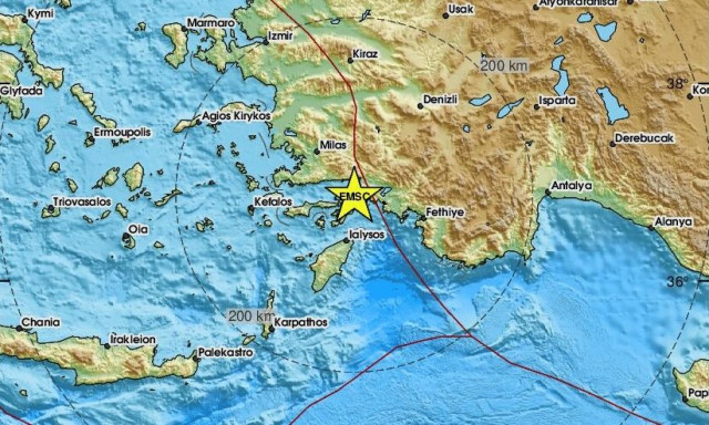 Σεισμός βόρεια της Ρόδου (pics)