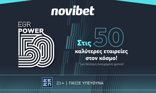Novibet: Στις 50 καλύτερες εταιρείες του κλάδου παγκοσμίως