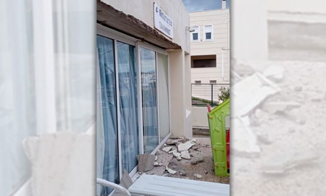 Σαλαμίνα: Έπεσε το ταβάνι σε νηπιαγωγείο - Τύχη βουνό είχαν τα παιδιά