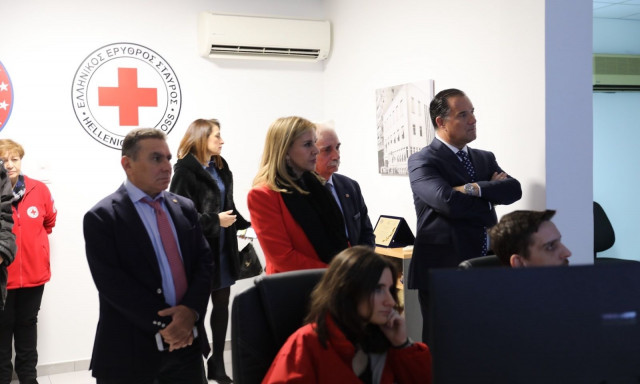 Άδωνις Γεωργιάδης: Επισκέφθηκε το Εθνικό Κέντρο Συντονισμού και Διαχείρισης Κρίσεων του Ε.Ε.Σ