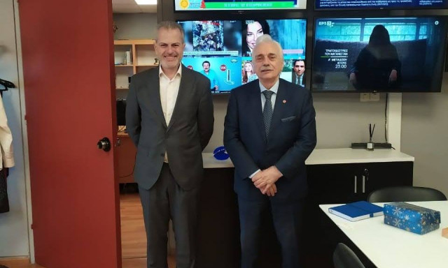Ο Πρόεδρος του Ελληνικού Ερυθρού Σταυρού συναντήθηκε με τον Προέδρο της ΕΡΤ, κ. Γιάννη Παπαδόπουλο