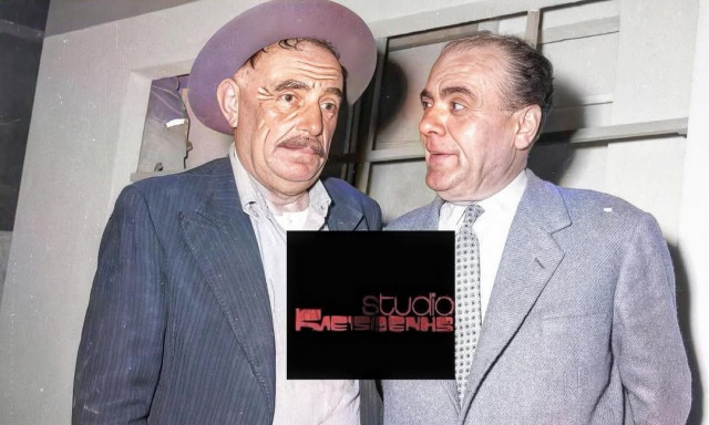 Η αδημοσίευτη φωτογραφία του Βασίλη Αυλωνίτη με τον Ορέστη Μακρή το 1959