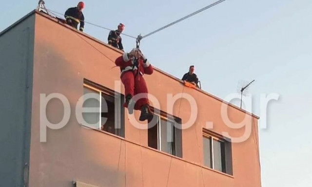 Πάτρα: Η 6η ΕΜΑΚ «έσωσε» τον Άγιο Βασίλη και τα δώρα για τα παιδιά του Καραμανδανείου