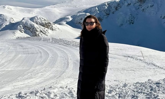 Όλγα Κεφαλογιάννη: H απόδραση στα Τρίκαλα και η επίσκεψη στο χιονοδρομικό κέντρο Παρνασσού