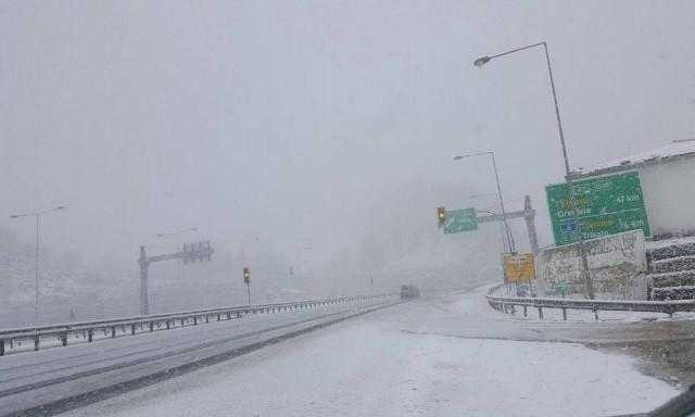 Κακοκαιρία: Απαγόρευση της κυκλοφορίας όλων των φορτηγών στην Εγνατία οδό