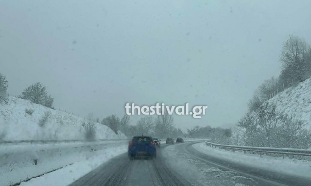 Xαμηλές ταχύτητες στην Εθνική Οδό Θεσσαλονίκης – Σερρών: Κλειστή μία λωρίδα από πτώση δέντρου