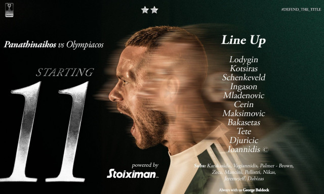 Παναθηναϊκός – Ολυμπιακός: Βασικός Κώτσιρας, Τσέριν αμυντικό χαφ