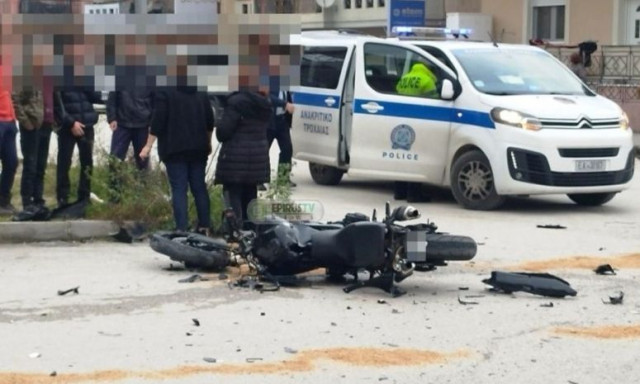 Τροχαίο στα Ιωάννινα: Σοβαρά τραυματισμένος 20χρονος δικυκλιστής