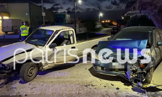 Πύργος: Σφοδρή σύγκρουση οχημάτων στην Καταραχίου