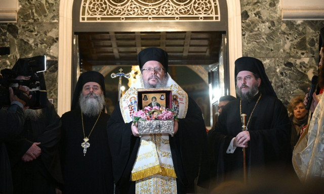Στη Λάρισα η τίμια κάρα του Οσίου Δαυίδ του εν Ευβοία