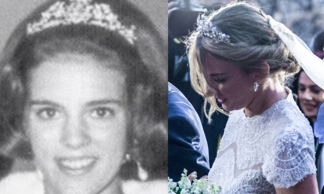 Χρυσή Βαρδινογιάννη: Η εντυπωσιακή εμφάνιση με την τιάρα της Άννας Μαρίας