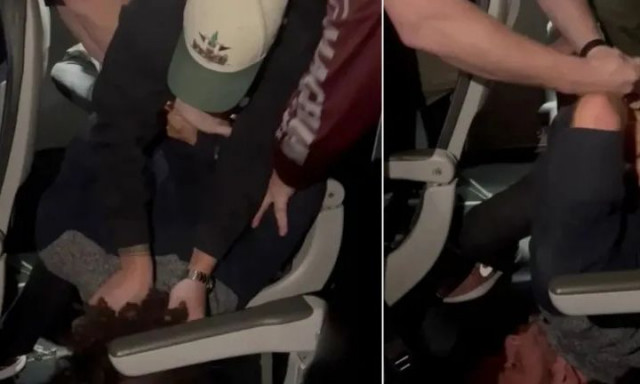 Τρομακτικό περιστατικό σε πτήση: Επιβάτης έσπασε με το πόδι του παράθυρο αεροπλάνου
