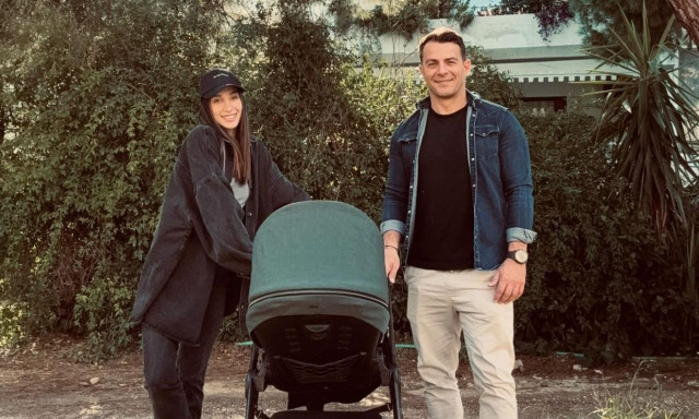 Γιώργος Αγγελόπουλος: «Δεν σκεφτόμαστε ακόμα το δεύτερο παιδί - Είμαστε ακόμα πάνω από την μπέμπα»