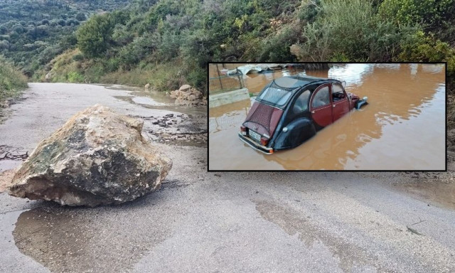 Κακοκαιρία «σαρώνει» την Κεφαλονιά: Πλημμυρισμένα σπίτια, κλειστοί δρόμοι και ώρες αγωνίας